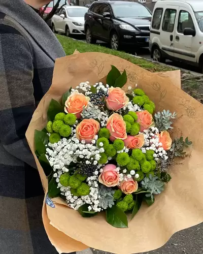 We delivered a birthday bouquet in Liberec.