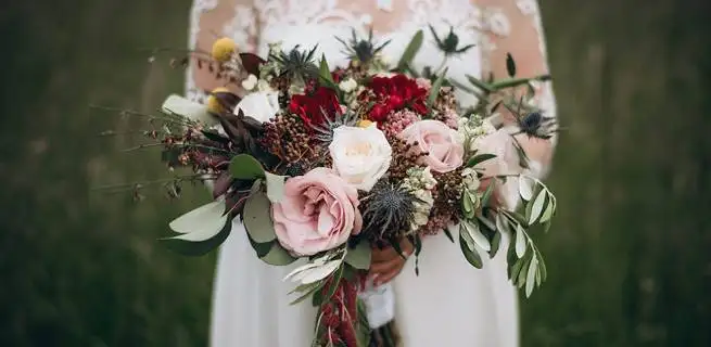 Svatební kytice v boho stylu