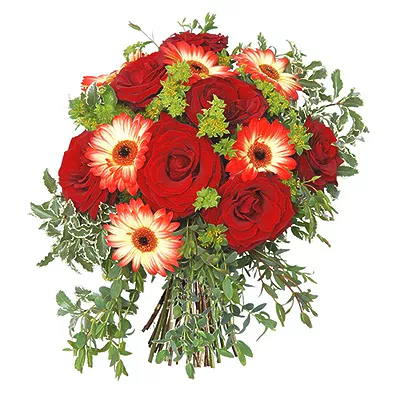 Монако - розы и мини-герберы