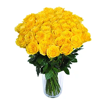 Yellow roses - design bunch of flowers