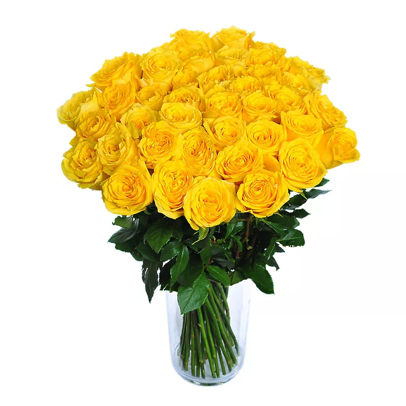 Yellow roses - design bunch of flowers
